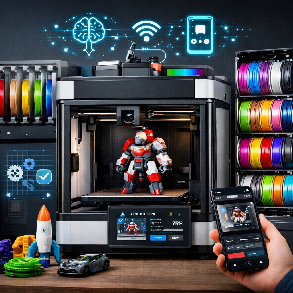 Imprimante 3D mai „smart” în 2026 – Revoluția AI și automatizarea totală