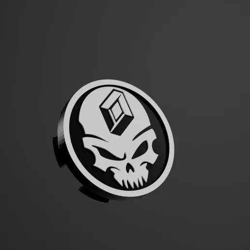 Capace jante Renault 54 mm Skull Edition