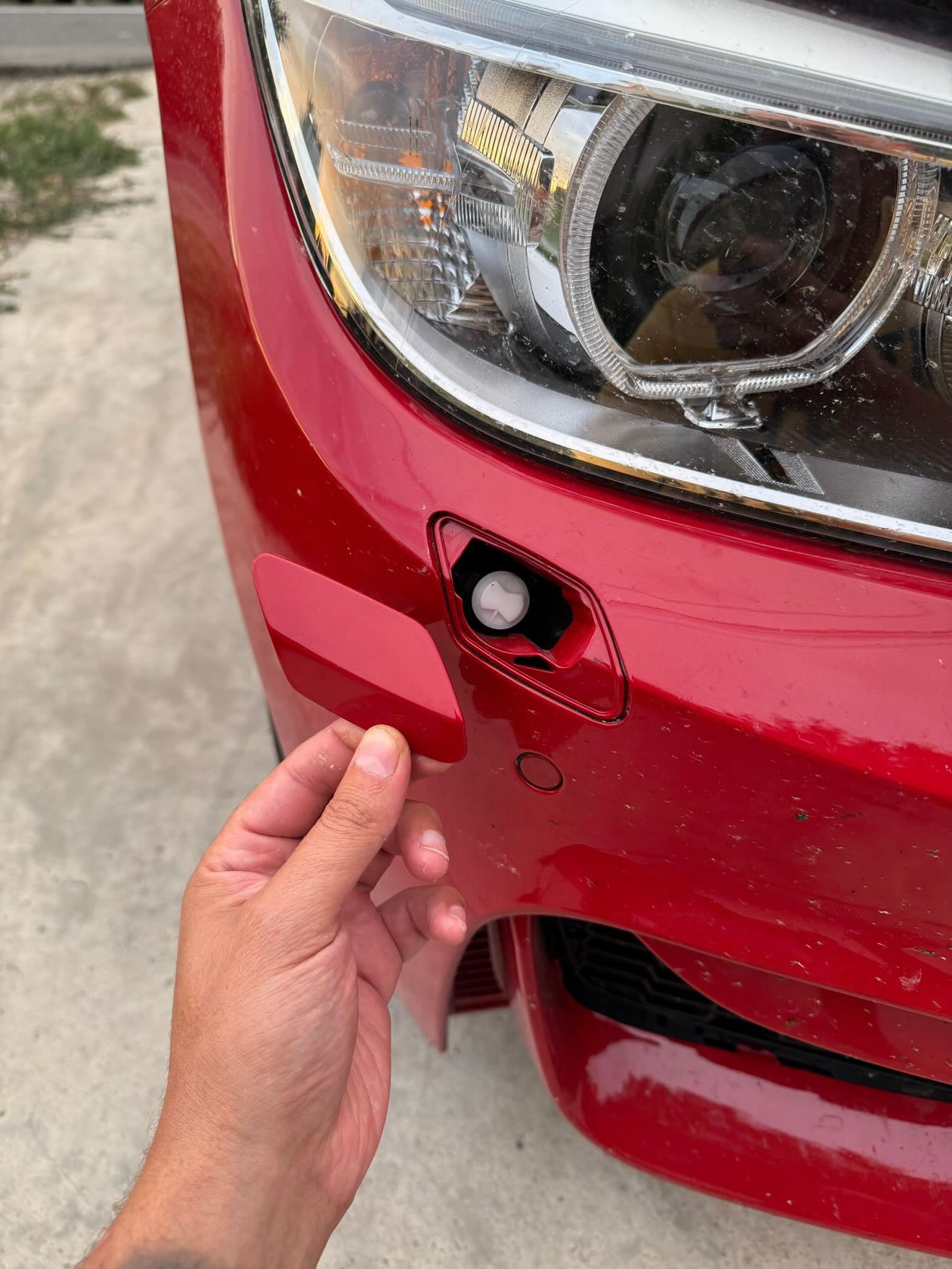 Set capace spălător de far, BMW F30, bară EVO M