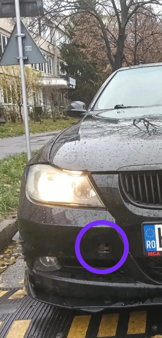 BMW E90 Capac cârlig remorcare bară față