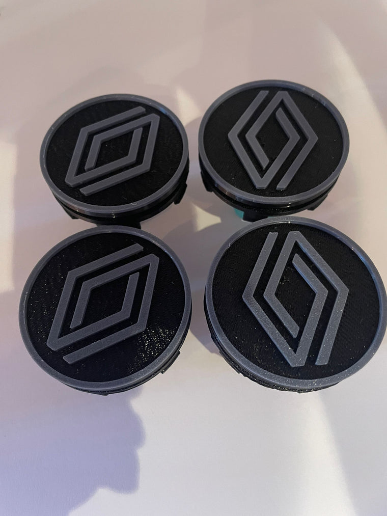 Set capace rotative Renault  - logo nou (68mm / 52mm)