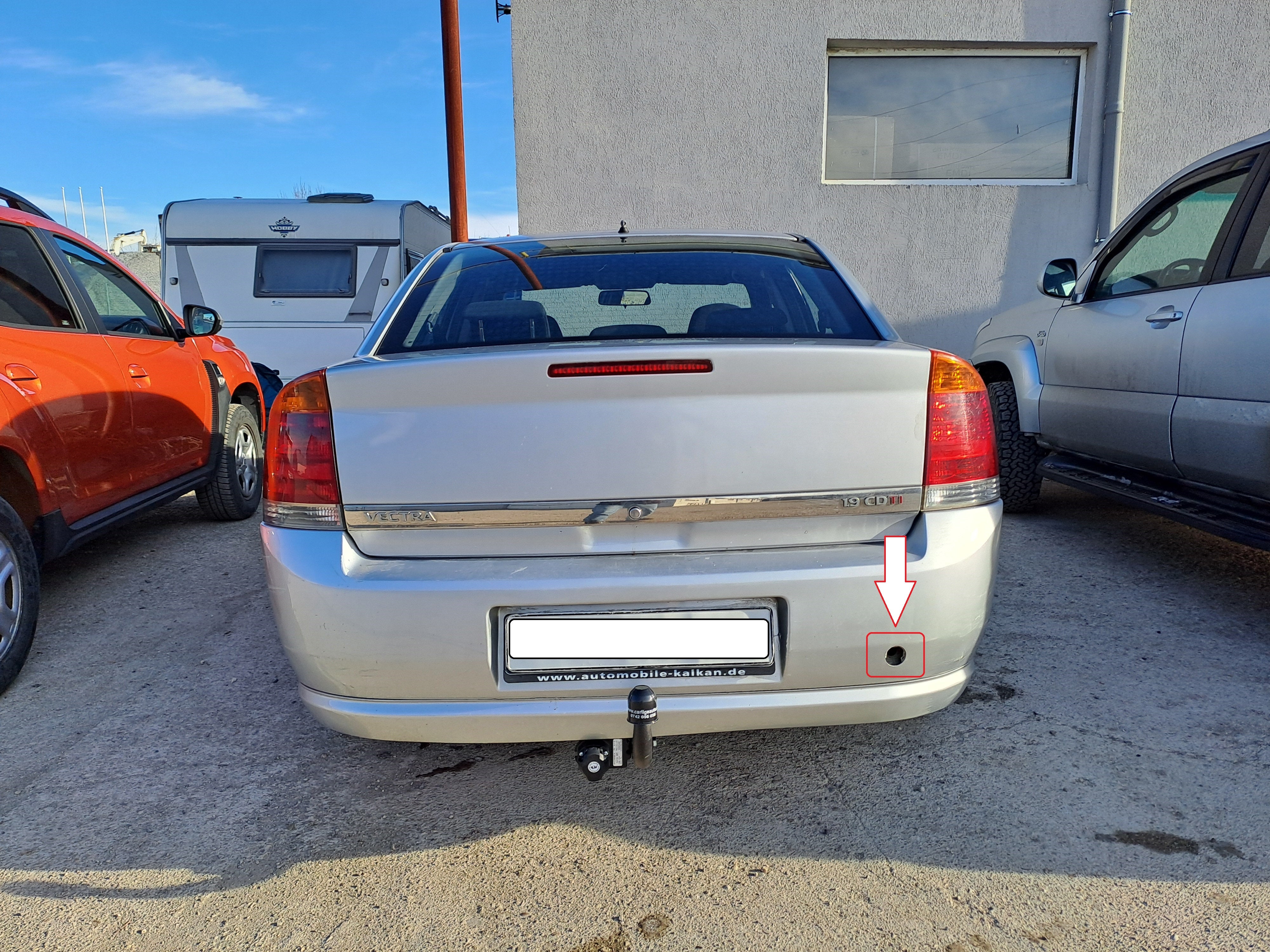 Capac spate carlig remorcare - Opel Vectra